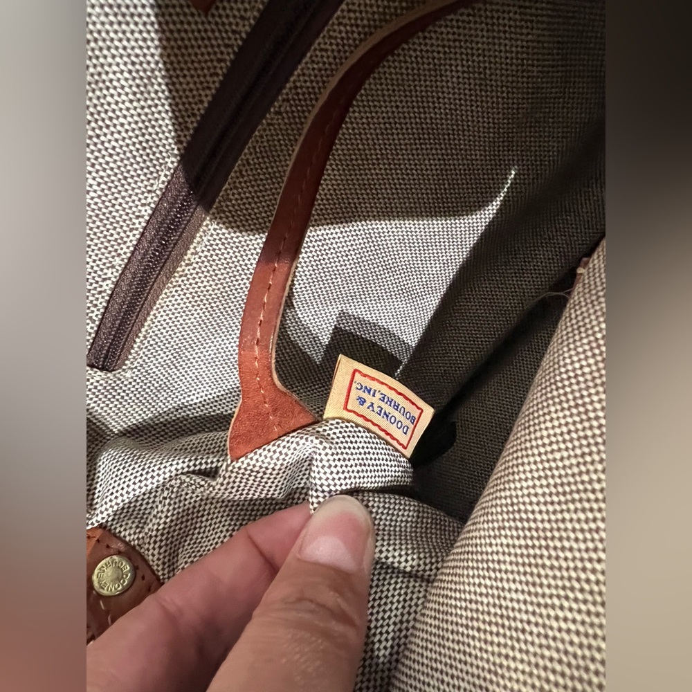 Dooney & Bourke ostrich embossed Toni satchel - Picture 7 of 12